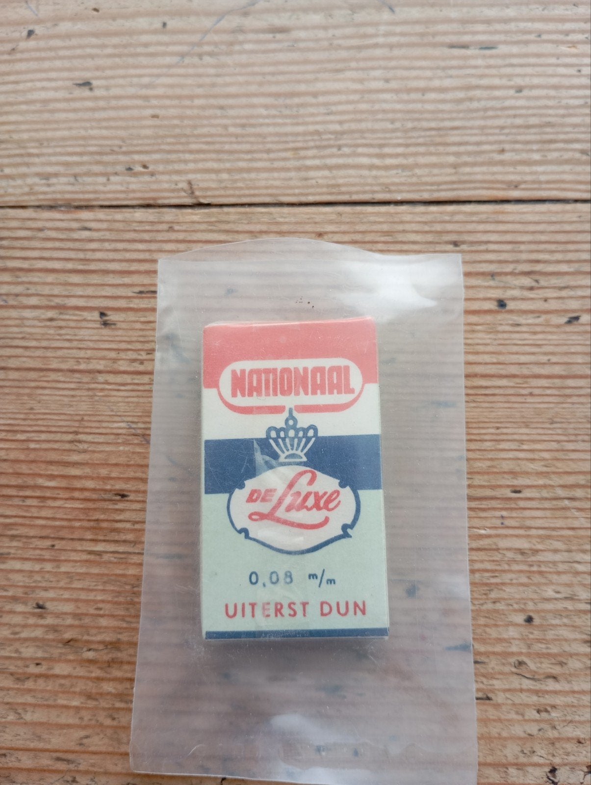 vintage Scheermesjes Nationaal de Luxe izgst, Ophalen of Verzenden