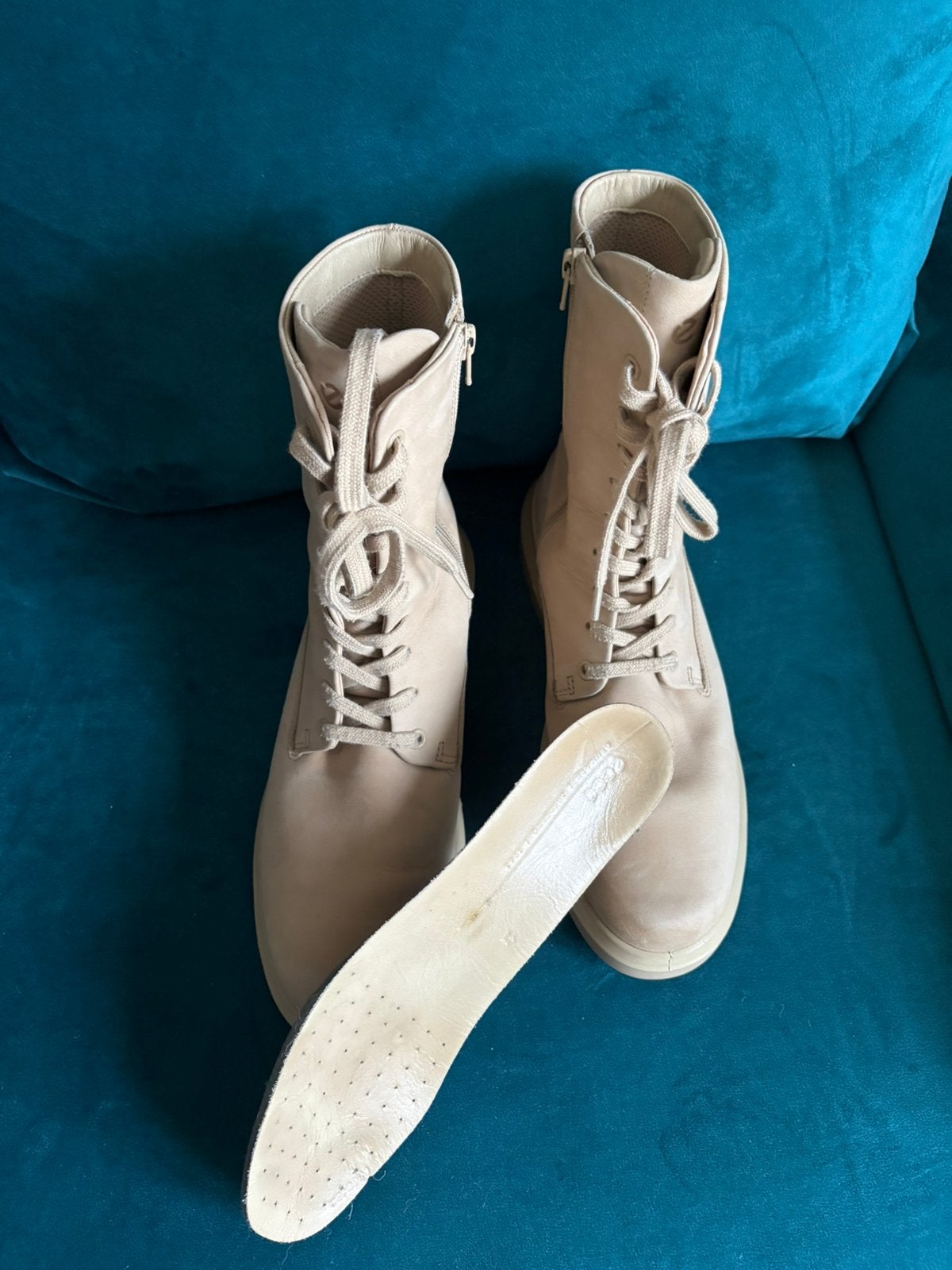 Ecco veterboots maat 41 zgan, Beige, Lage of Enkellaarzen, Ophalen of Verzenden, Zo goed als nieuw