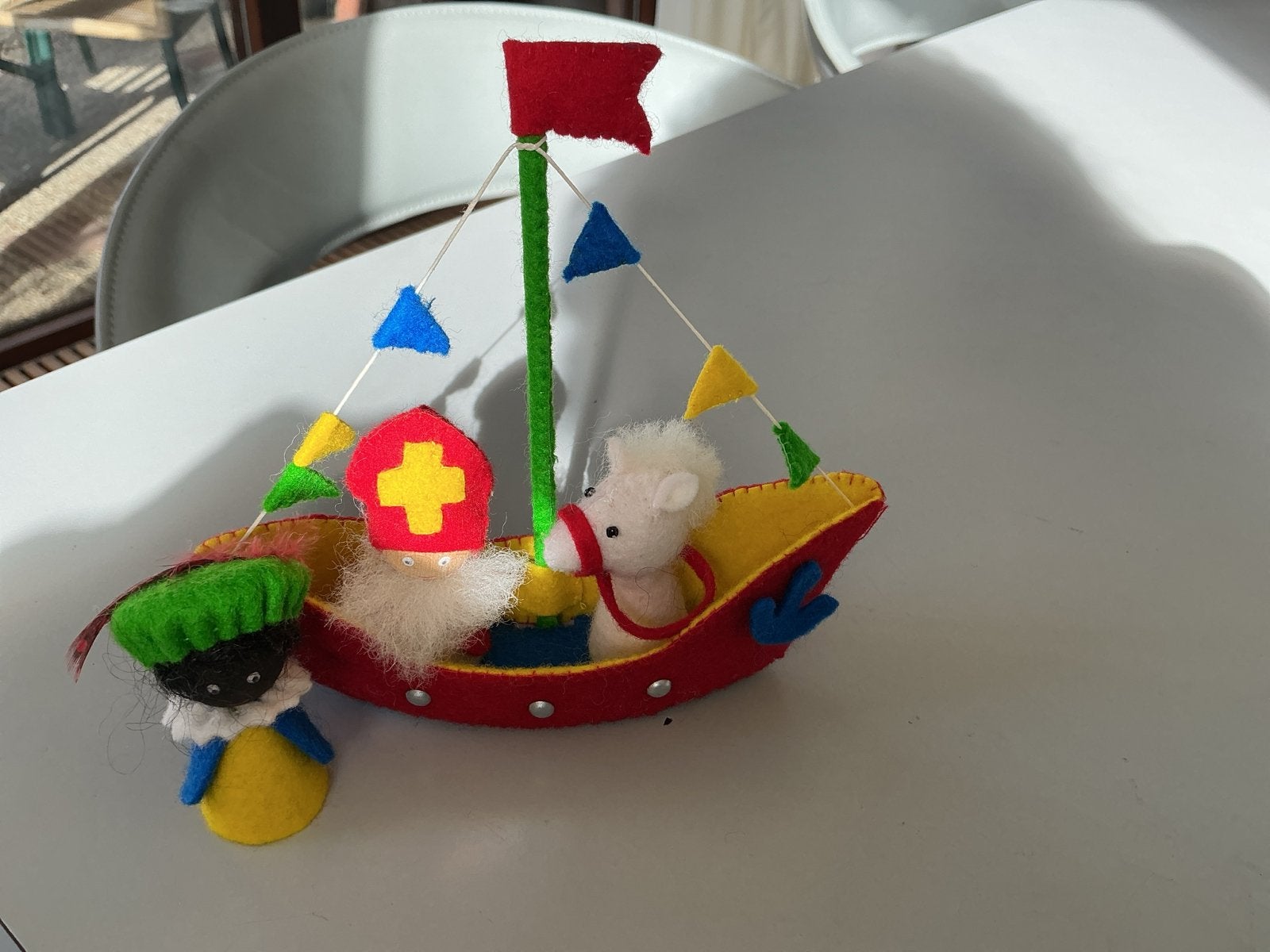 Sinterklaas tafereel, Ophalen of Verzenden, Nieuw, Figuurtje(s), Wolvilt