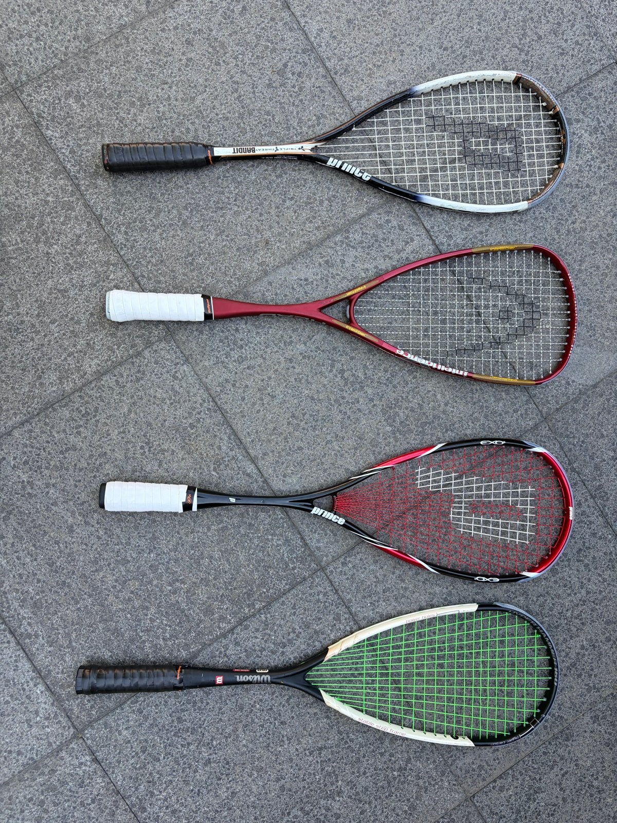 Squash rackets, Verzenden, Gebruikt