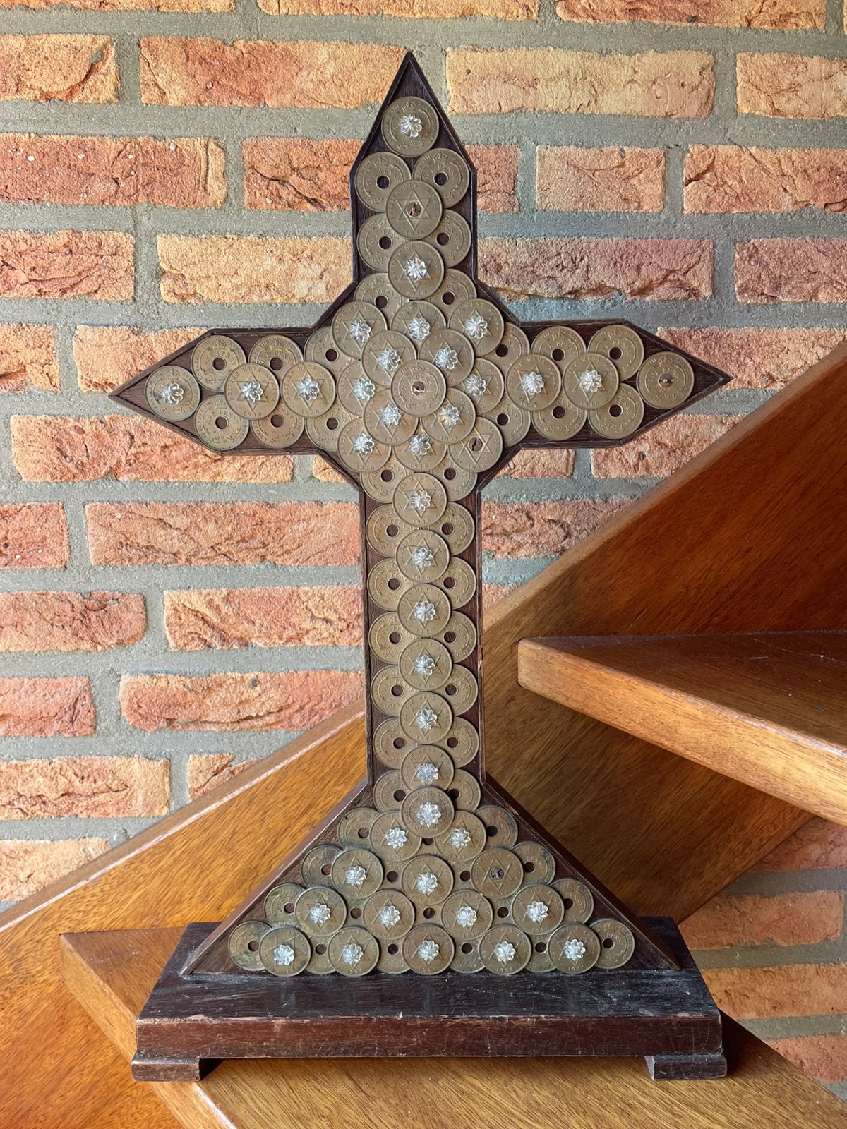 Afrikaans kerk kruis munten brits west afrika 1 penny 1936, Ophalen of Verzenden, Overige landen
