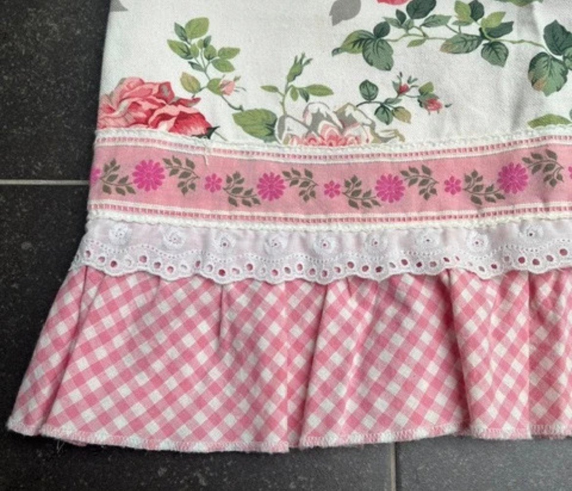 Vintage Talulabelle rok maat 36 roze met rozen, Ophalen of Verzenden, Zo goed als nieuw, Roze, Onder de knie