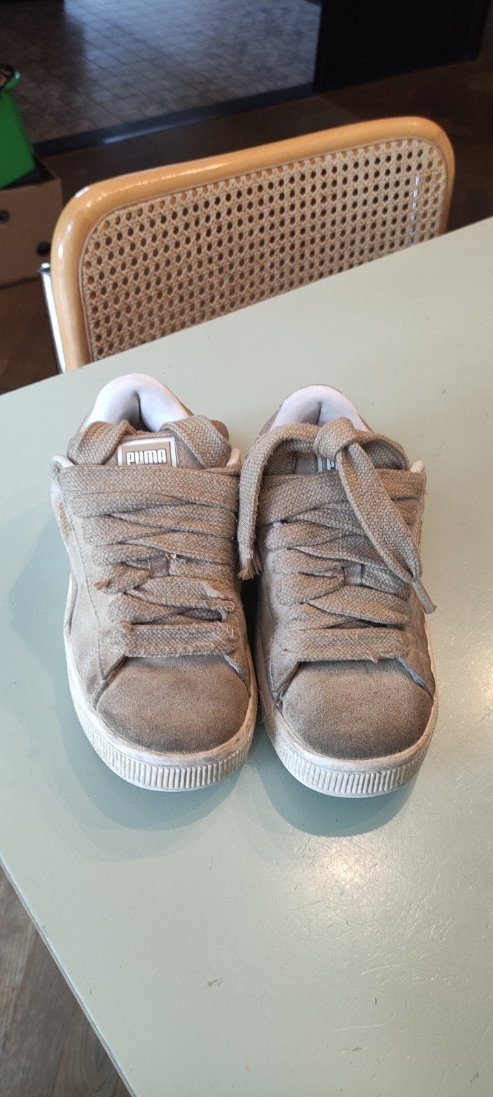 Puma suède skate sneakers - Beige/bruin maat 36, Ophalen of Verzenden, Jongen of Meisje