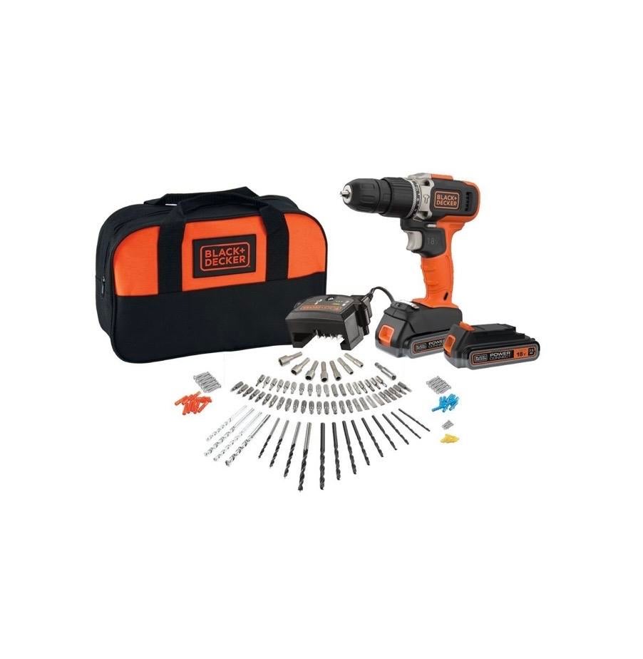 Black+Decker Klopboormachine 18V (2x 1,5Ah), Doe-het-zelf en Verbouw, Gereedschap | Boormachines, Nieuw, Boor- en Schroefmachine