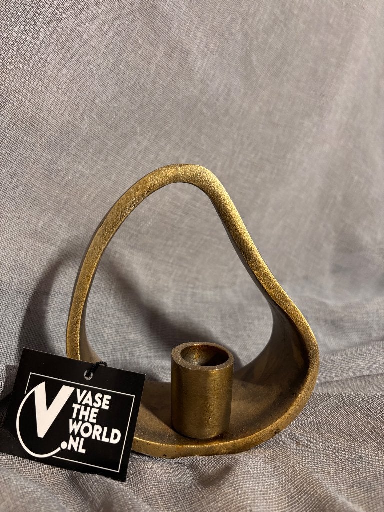 Vaasje - Vase the world - goud, Ophalen of Verzenden, Goud