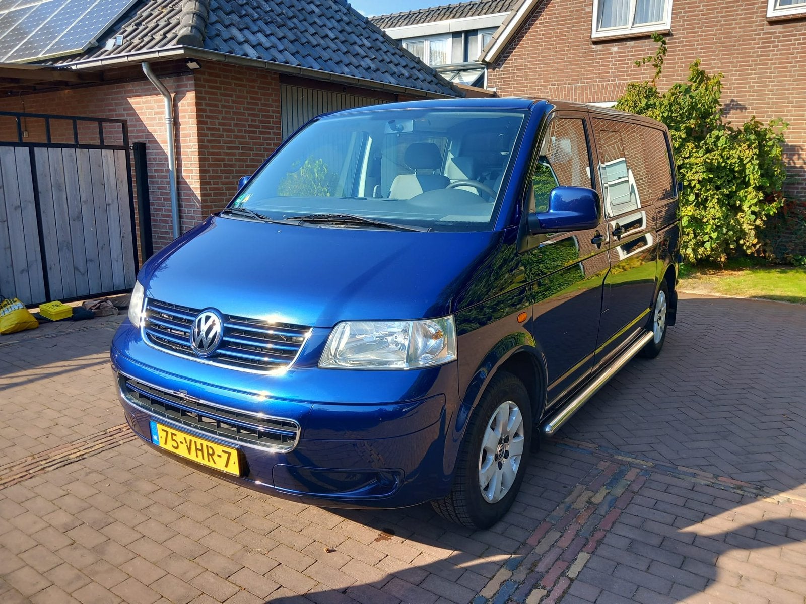 VW bus dubbele cabine 2.5 TDI 96KW 2007, Auto's, Voorwielaandrijving, Verwarmde buitenspiegels, Stof, 2500 kg