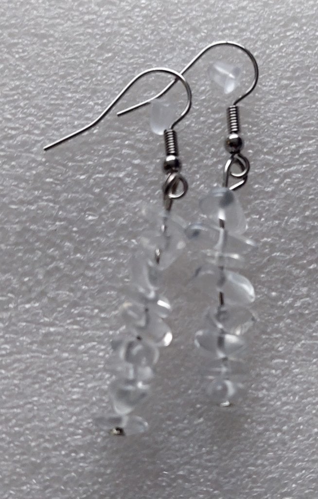 o. aparte oorbellen edelsteen BERGKRISTAL (3), Overige materialen, Hangers, Overige kleuren, Verzenden