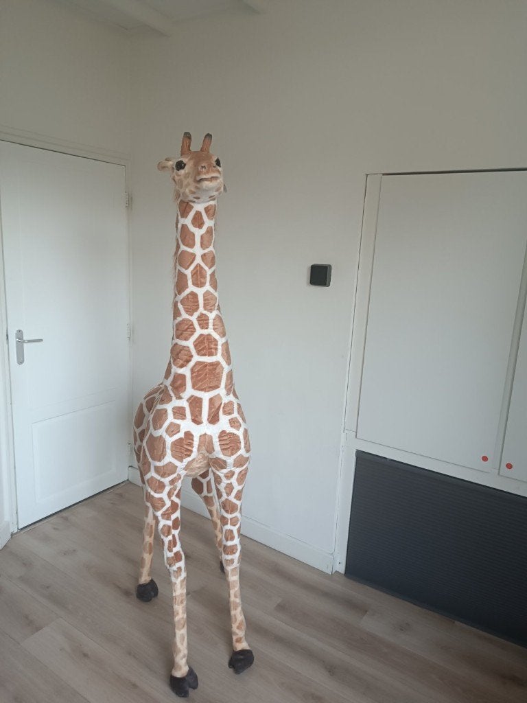 XL Licht bruine Giraffe decoratie 200 cm, Ophalen, Nieuw, Wanddecoratie