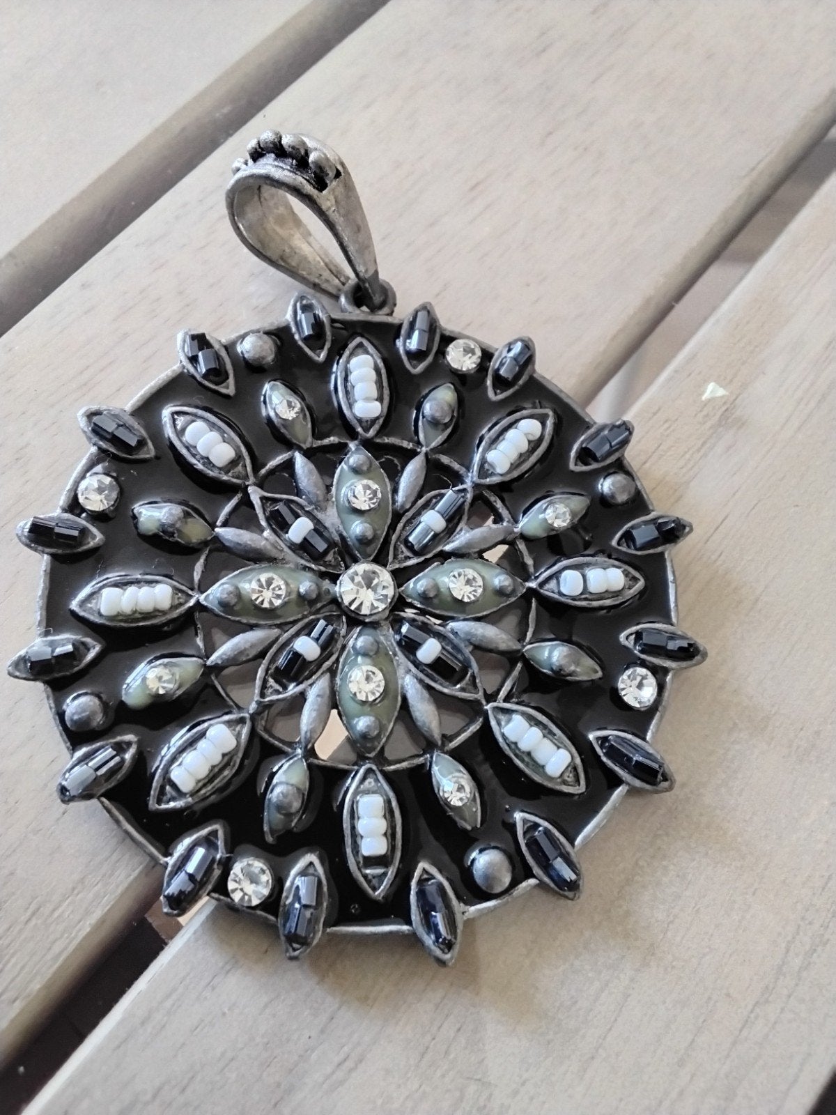 Kettinghanger medaillon  20.00, Ophalen of Verzenden, Overige materialen, Hanger, Met edelsteen