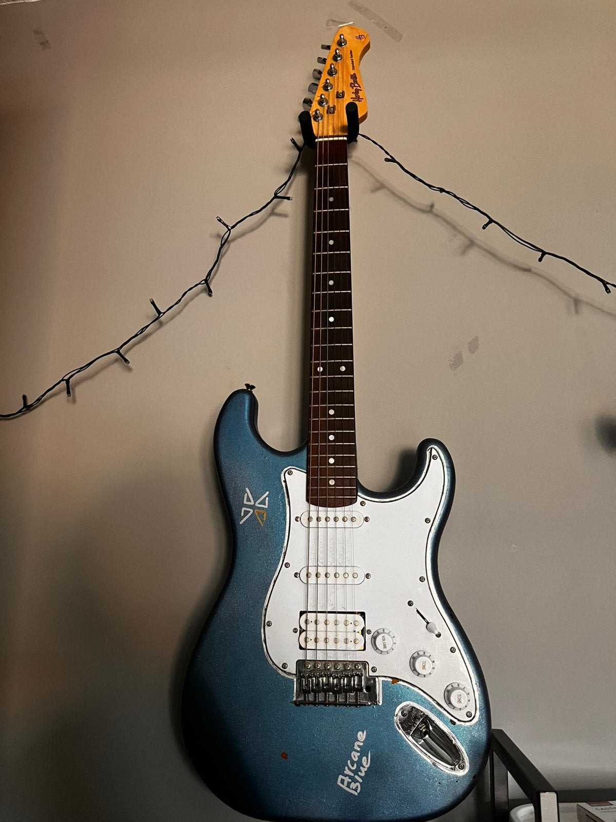 Harley Benton elektrisch gitaar, Muziek en Instrumenten, Snaarinstrumenten | Gitaren | Elektrisch, Ophalen, Zo goed als nieuw