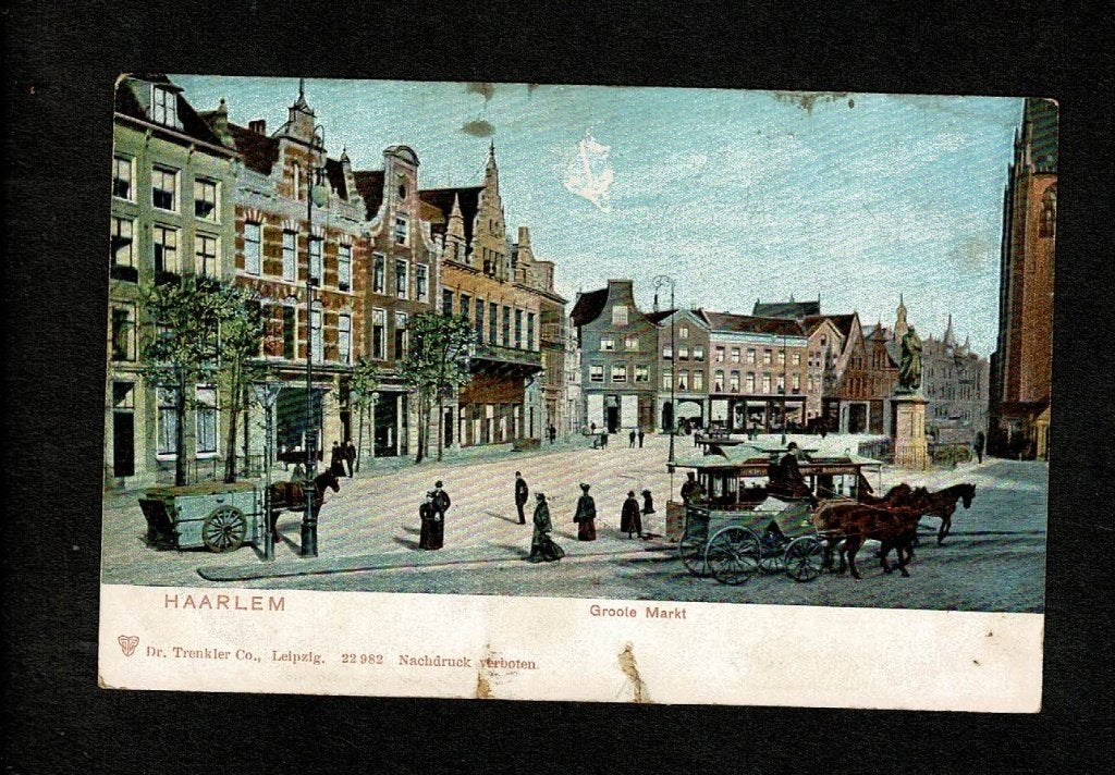 Haarlem : Groote Markt - koetsen - paardetram  - Trenkler &, Verzenden, Voor 1920, Ongelopen, Noord-Holland