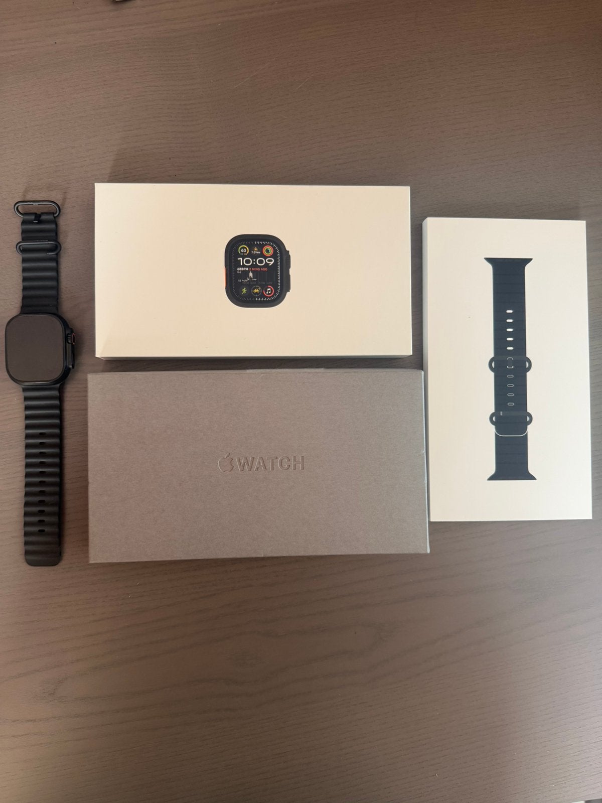 Apple watch ultra 2 incl. aankoopbon en garantie, Ophalen, Zo goed als nieuw, Zwart, IOS