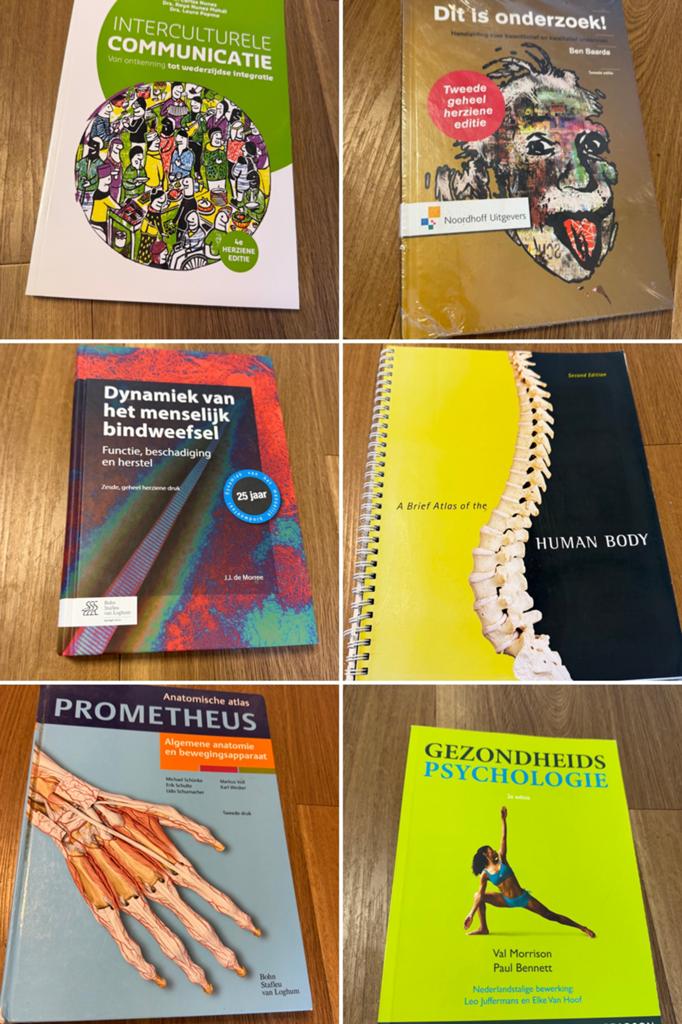 Fysiotherapie studieboeken – complete set (11 boeken), Ophalen of Verzenden, Beta, Zo goed als nieuw, HBO