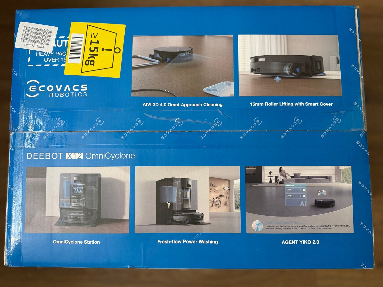 Ecovacs Deebot X12 OmniCyclone Robotstofzuiger, Witgoed en Apparatuur, Stofzuigers, Automatisch legen, Ecovacs, Nieuw, Ecovacs