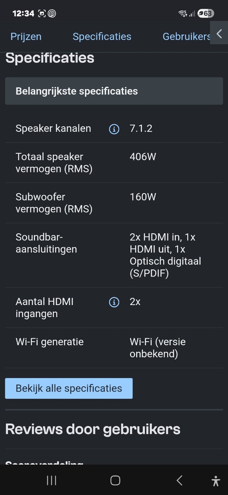 Samsung Cinematic Q-series Soundbar HW-Q900A, Ophalen, Met externe subwoofer, Gebruikt