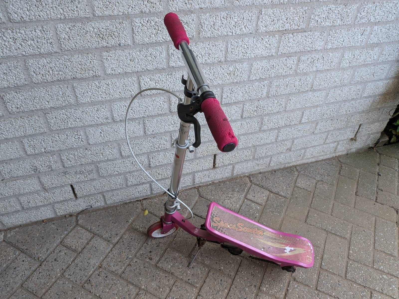 SpaceScooter Junior - Roze step voor kinderen, Fietsen en Brommers, Ophalen, Gebruikt, Gewone step, Space Scooter