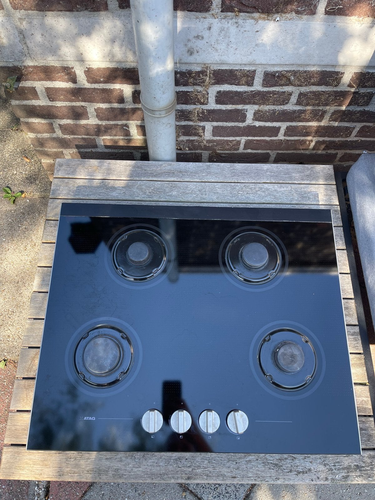 ATAG HG6AAE1A Gas Kookplaat - 4 Kookzones, Witgoed en Apparatuur, Kookplaten, Gebruikt, Inbouw, Gas, 4 kookzones