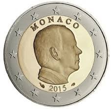 2 Euro Monaco 2015 - Reguliere Munt - UNC, Verzenden, Monaco, 2 euro, Losse munt
