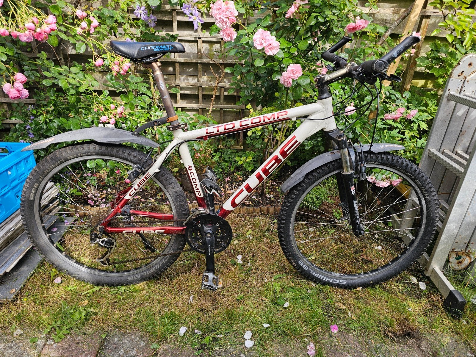 Cube LTD Comp Mountainbike - Shimano Deore, Rock Shox, Gebruikt, Hardtail, Velgrem, 45 tot 49 cm
