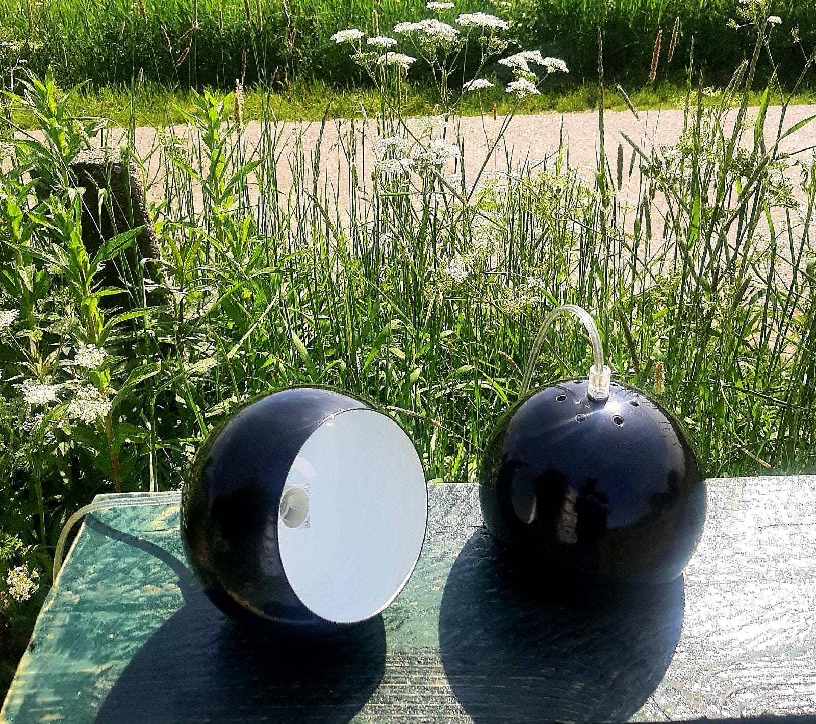 Frandsen Hanglampen - (Set / Deense Vintage Bollamp), Ophalen of Verzenden