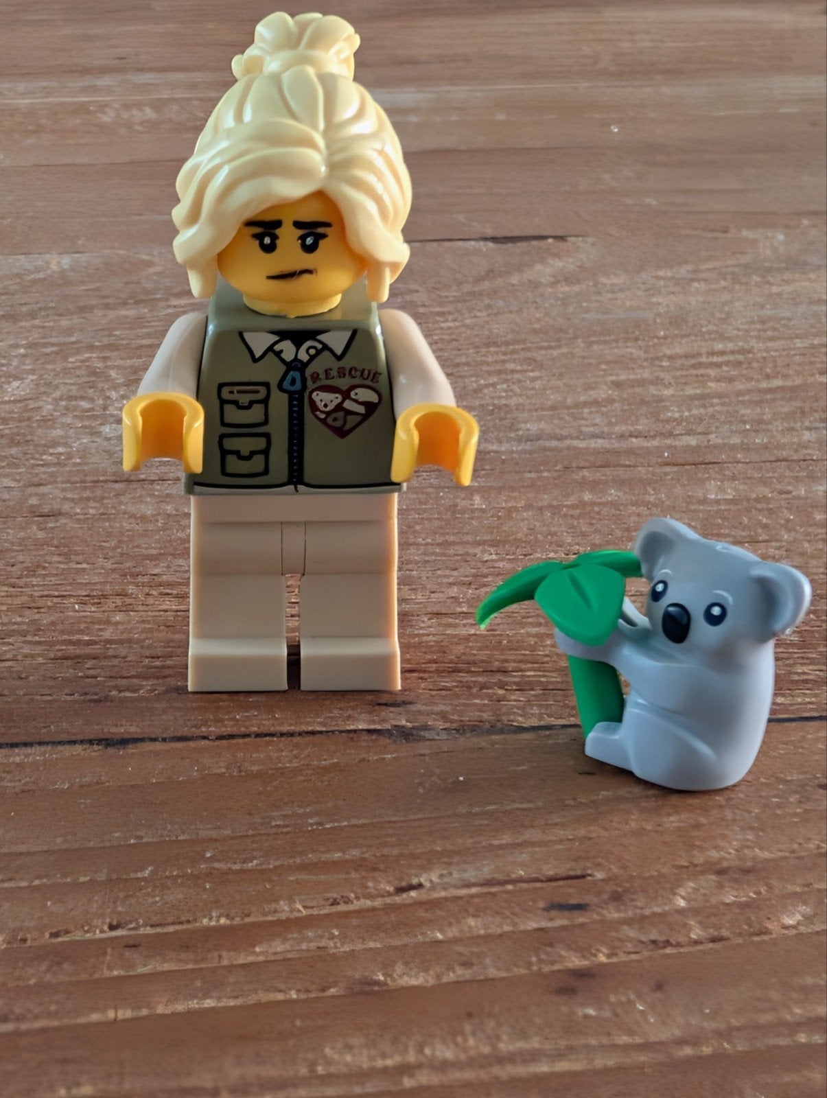 Lego Minifigures koala verzorger met koala, Lego, Nieuw, Ophalen of Verzenden, Minifiguur