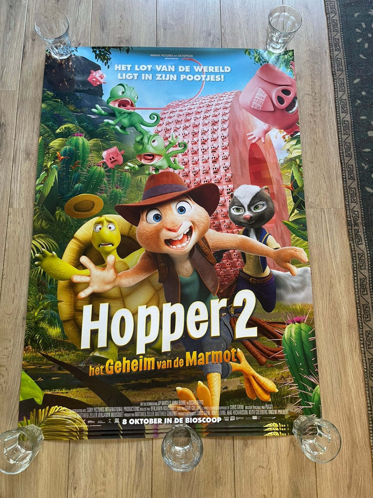 Hopper 2 - Filmposter 100 x 70 cm dubbelzijdig- deel 2, Ophalen of Verzenden, Zo goed als nieuw, A1 t/m A3, Film en Tv