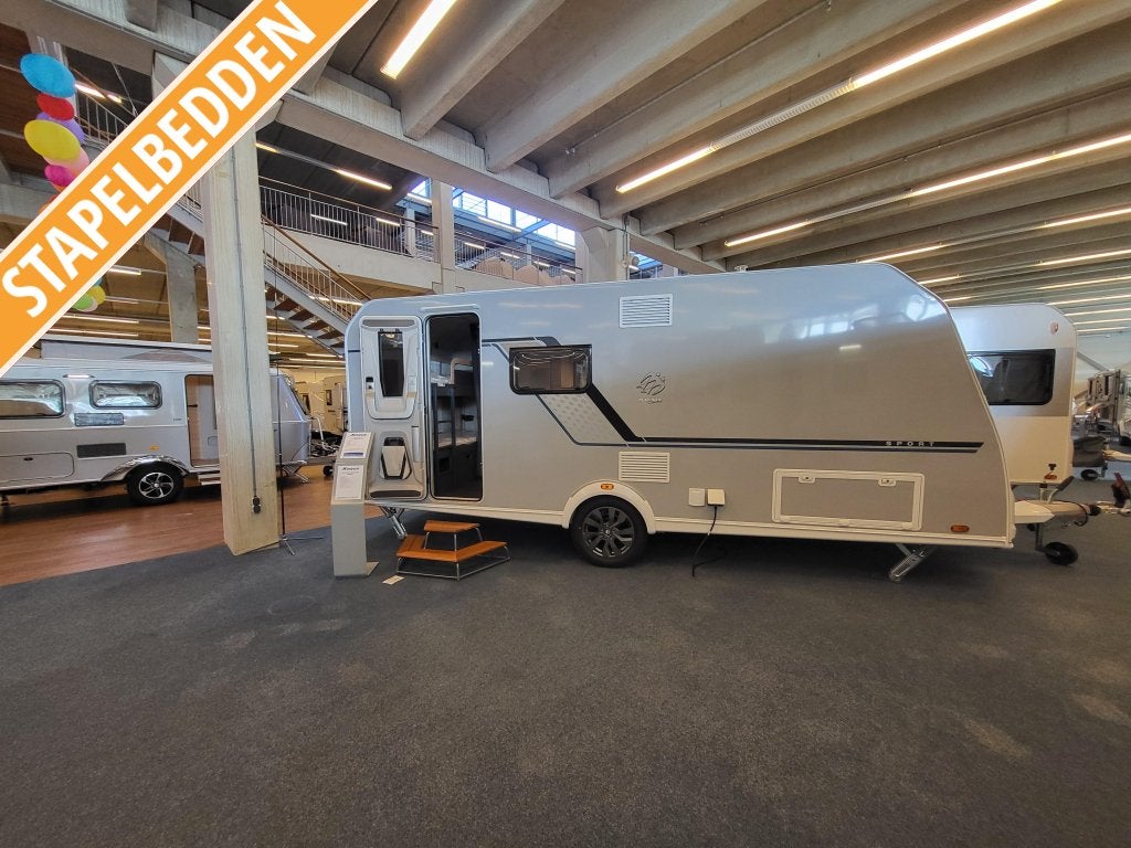 Knaus Sport Platinum 500 QDK Platinum pakket; stapelbed, Caravans en Kamperen, Schokbreker, Bedrijf, Dwars-stapelbed, Knaus