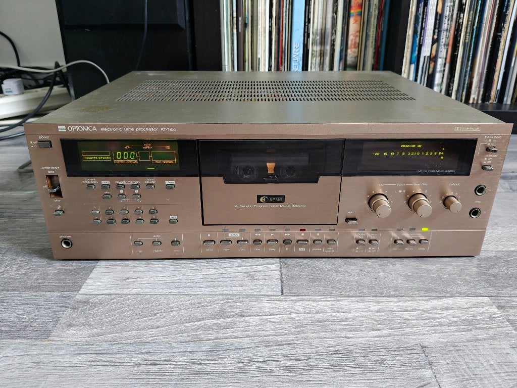 Sharp Optonica RT-7100 Cassettedeck, Audio, Tv en Foto, Cassettedecks, Ophalen of Verzenden, Overige merken