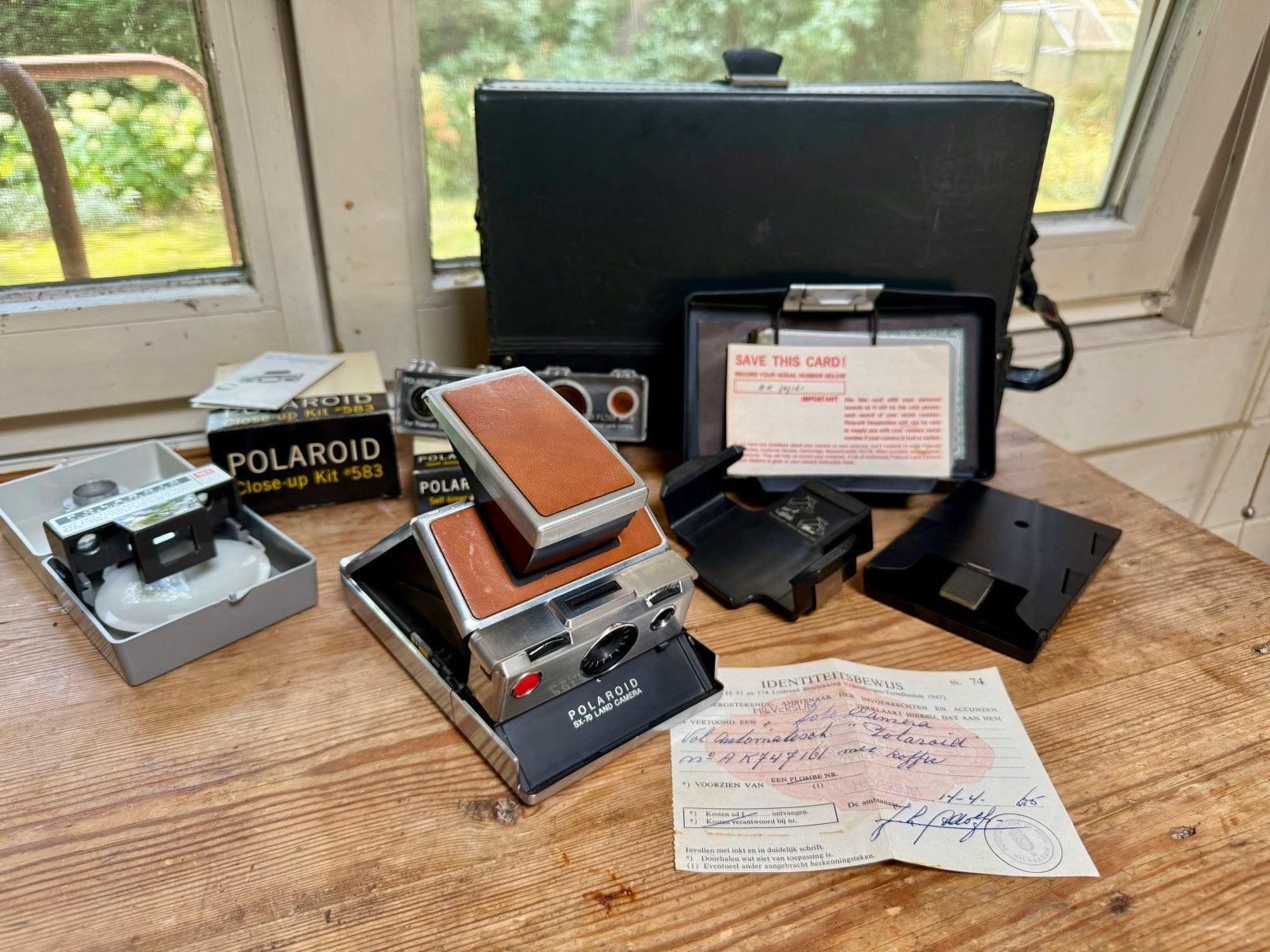 Polaroid SX-70 land camera compleet, Ophalen of Verzenden, Zo goed als nieuw, Polaroid