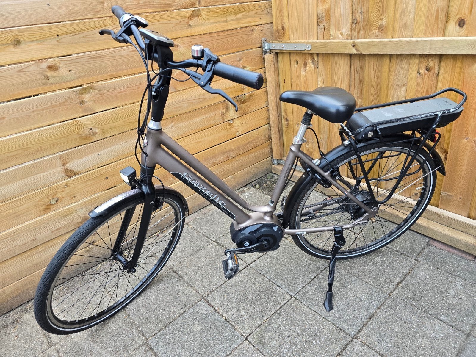 Gazelle Ultimate C8 HMB Bosch Performance Line Belt Drive, Fietsen en Brommers, Elektrische fietsen, Ophalen, Gebruikt, 47 tot 51 cm