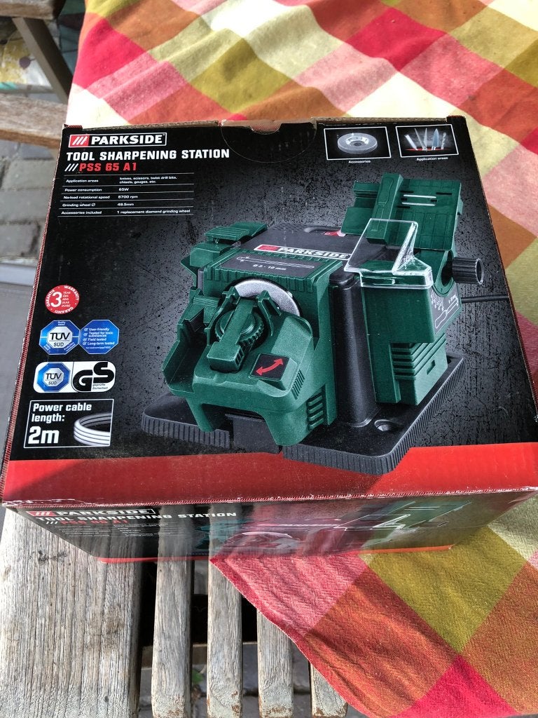 Slijpmachine multifunctioneel Parkside, Ophalen, Zo goed als nieuw, Minder dan 700 watt, Werkbankslijpmachine