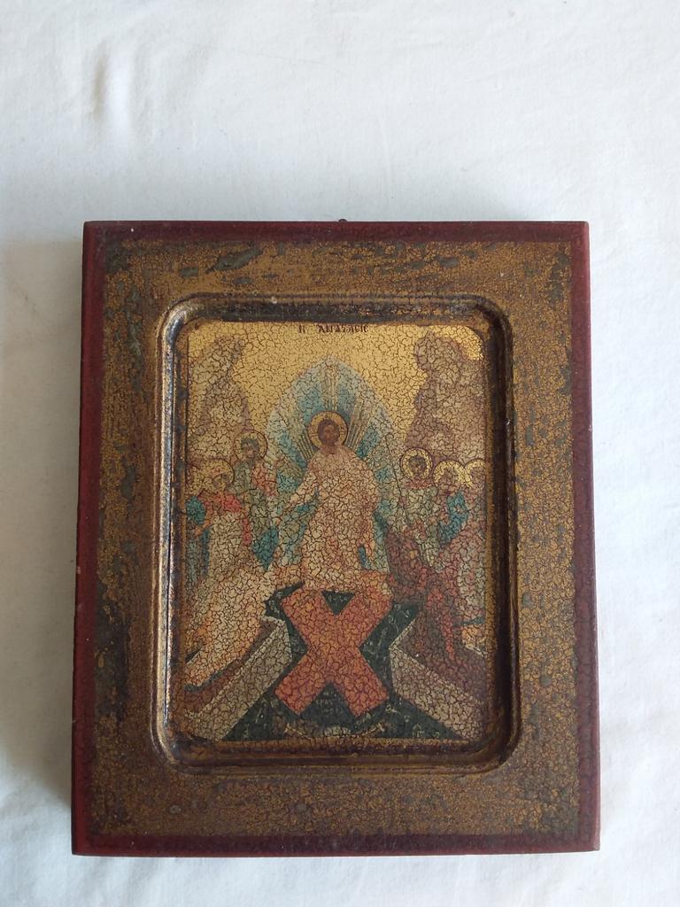 H Anasacic Jezus wandbord hout religie anastacic 18e eeuw, Antiek en Kunst, Antiek | Religie, Ophalen of Verzenden