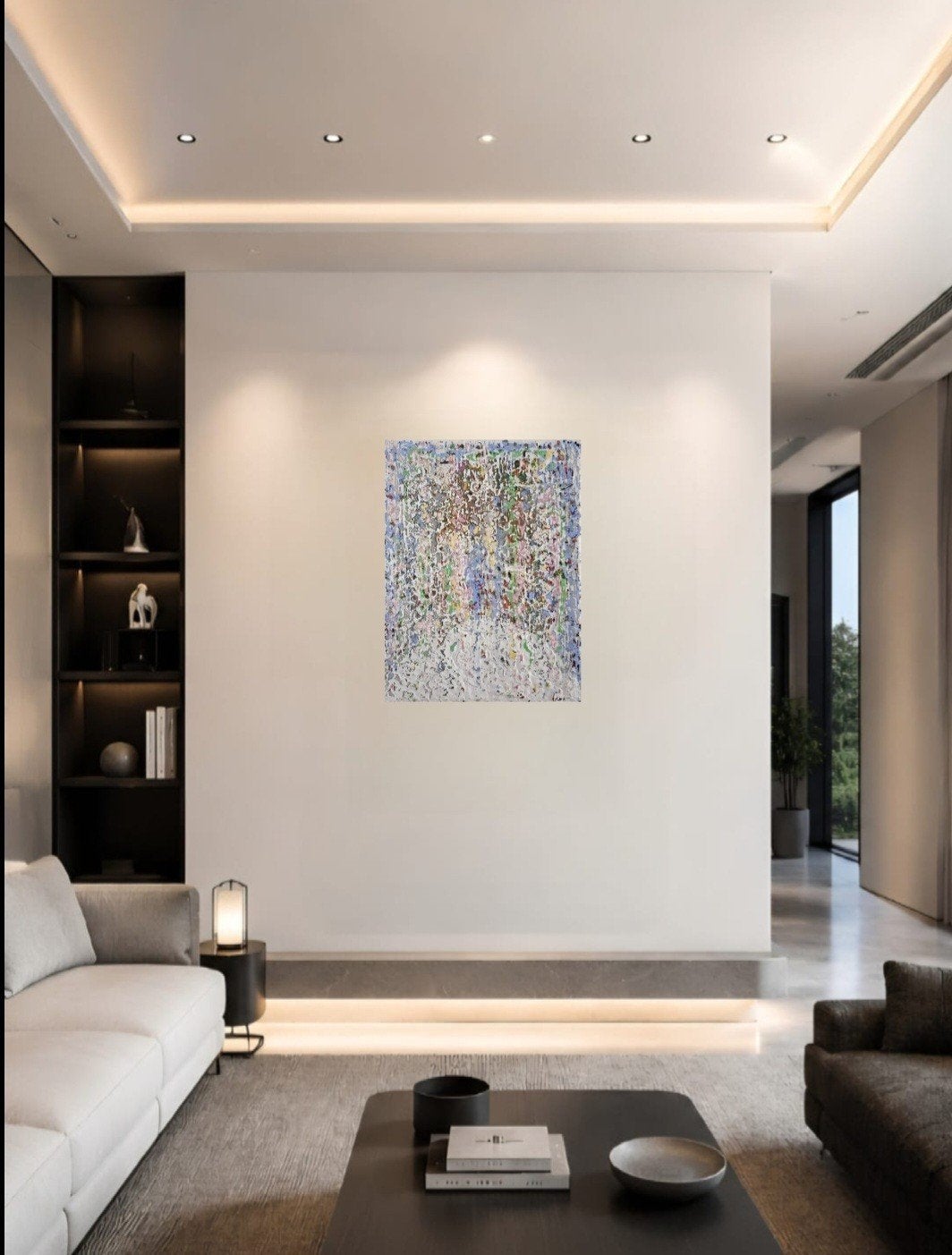 Blessings in every moment incl. baklijst, Antiek en Kunst, Kunst | Schilderijen | Abstract, Ophalen of Verzenden