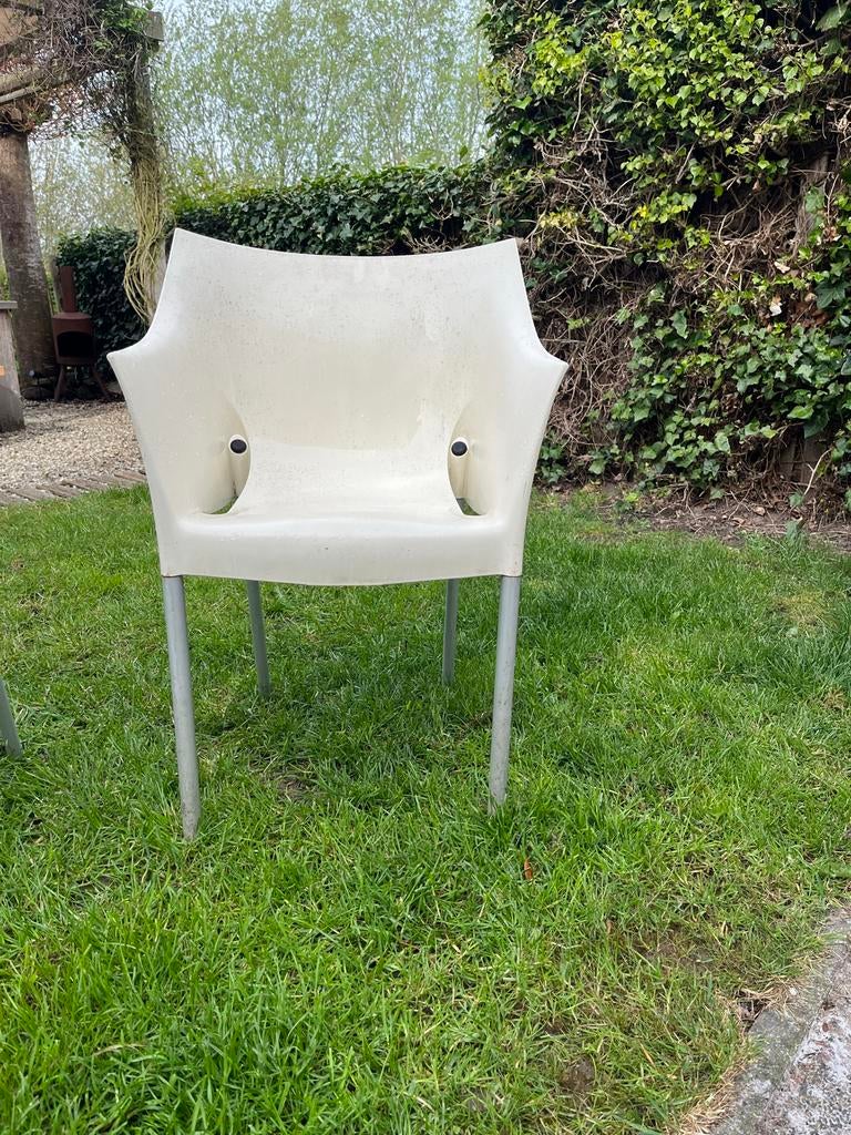 Gratis 4 stoelen Kartell Dr. No Philippe Starck kunststof, Ophalen, Gebruikt, Kunststof