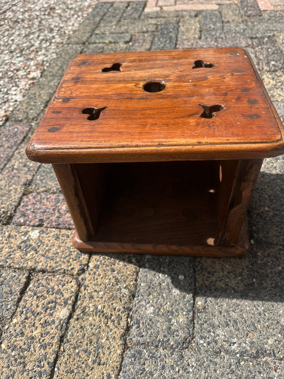 Houten voetenstoof, Minder dan 50 cm, Gebruikt, Minder dan 50 cm, Ophalen of Verzenden