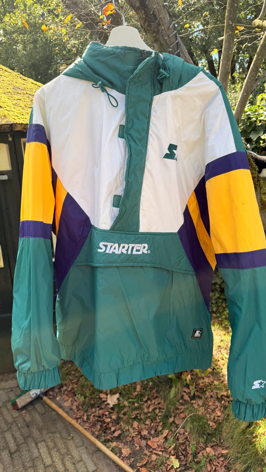 Starter Lichtgewicht Retro Anorak Jas - XXL, Ophalen of Verzenden, Zo goed als nieuw, Meerkleurig
