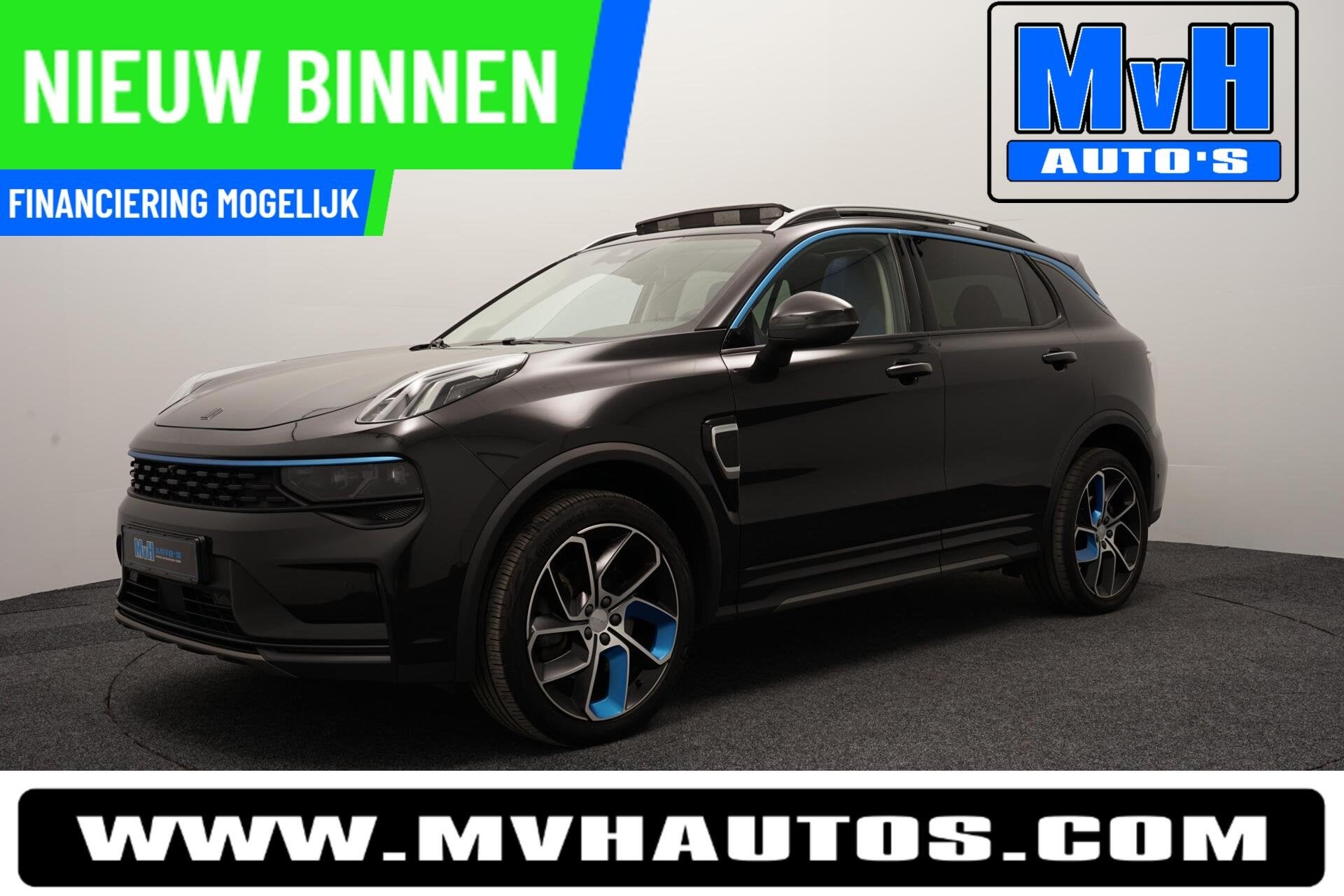Lynk & Co 01 1.5 PHEV|262PK|LUXE|360CAM|PANO, Stof, Automatische klimaatregeling, Zwart, Plug-in hybride