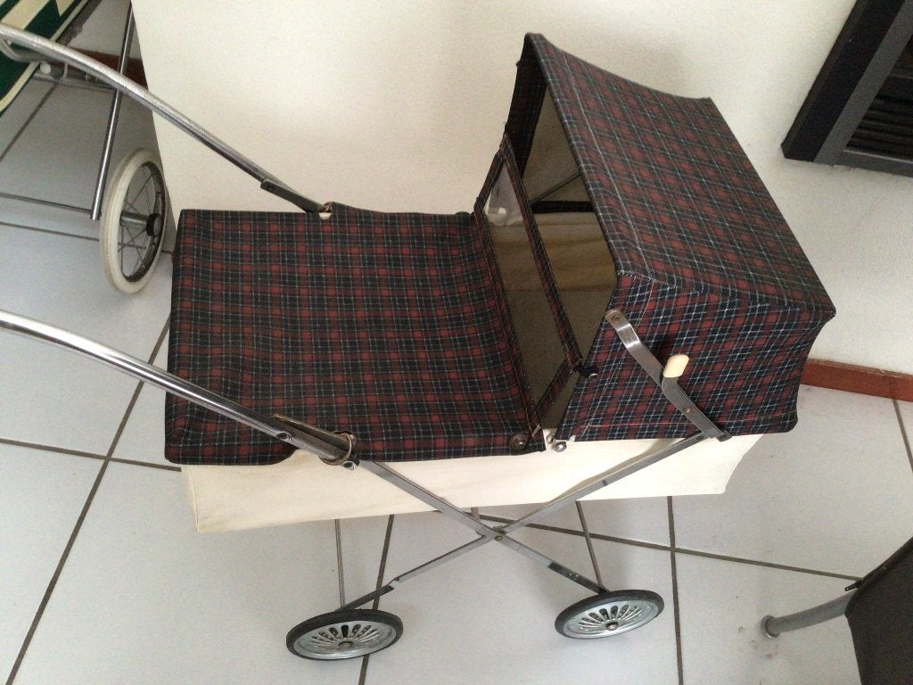 vintage poppenwagen 1950-1960, Kinderen en Baby's, Speelgoed | Poppen, Ophalen, Gebruikt, Babypop