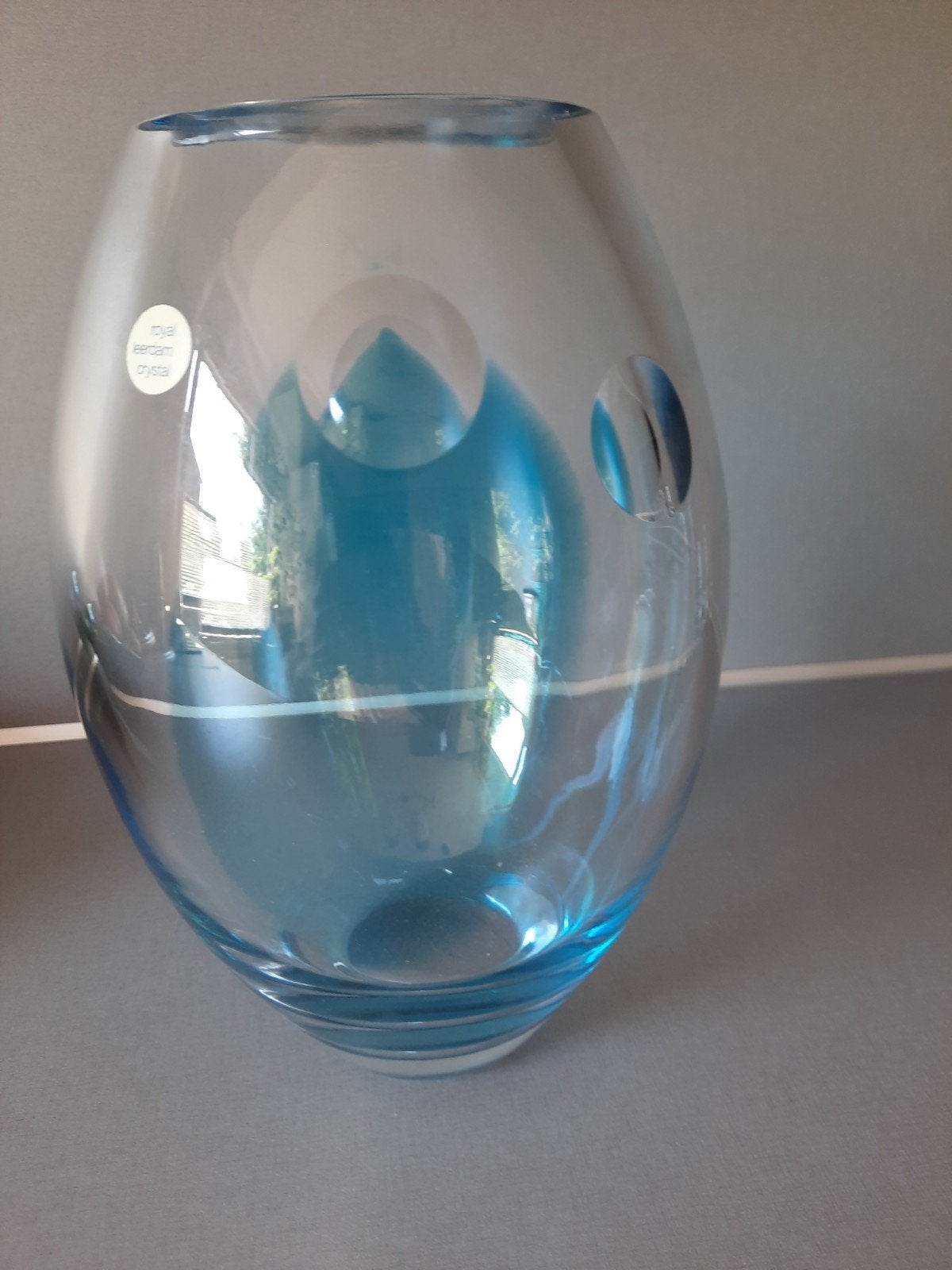 Royal Leerdam Cristal vaas Siem van de Marel 25 cm, Ophalen of Verzenden
