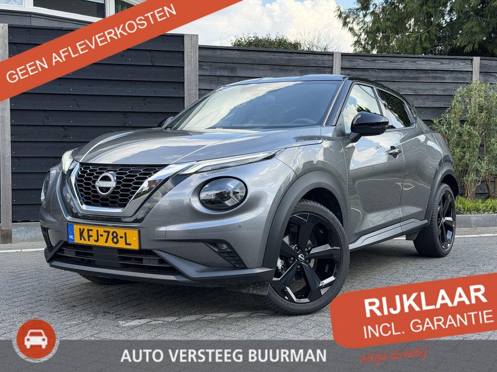 Nissan Juke Tekna 1.0 DIG-T 117PK DCT7 Automaat Navigatie, R, 12 maanden, Leder en Stof, 3 cilinders, 1198 kg