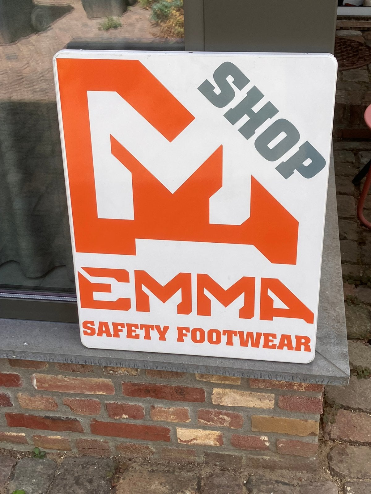 Reclamebord emma schoenen mijnen staatsmijnen geen emaille, Verzamelen, Ophalen of Verzenden, Gebruikt, Reclamebord
