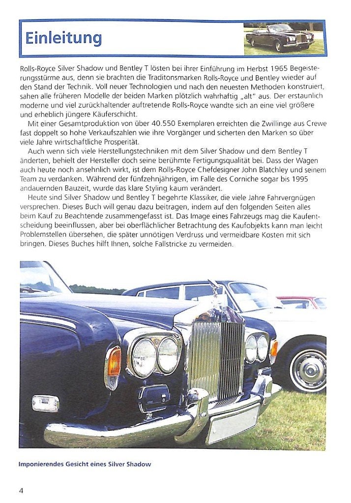 Rolls-Royce Silver Shadow & Bentley T-Series, Verzenden