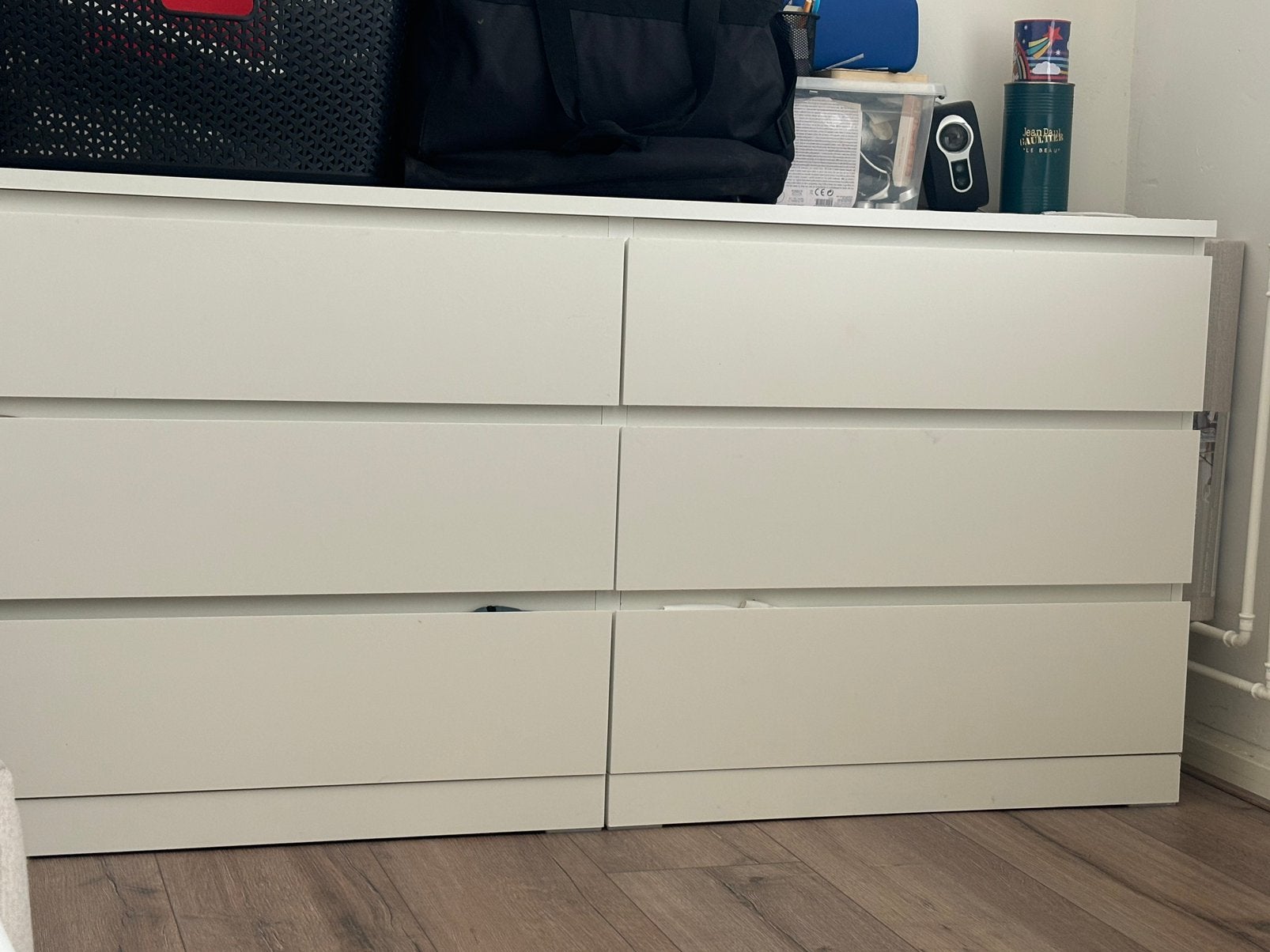 Malm lade kast 6 lades, Zo goed als nieuw, 3 of 4 laden, Minder dan 100 cm, 25 tot 50 cm