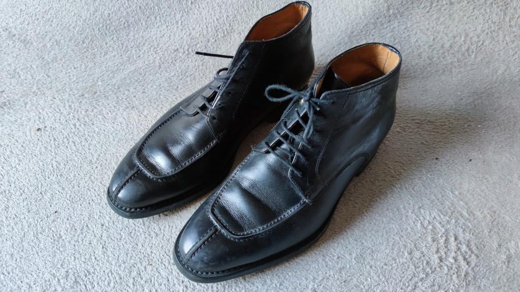 Van Bommel zwarte leren veterschoenen, nette schoenen - M 41, Zwart, Ophalen of Verzenden, Van Bommel, Gedragen