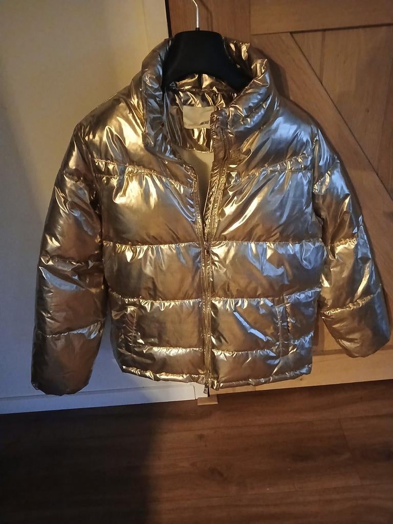 Gouden Oui Teddy Jas - Warm en Stijlvol, Maat 38/40 (M), Geel, Ophalen of Verzenden, Zo goed als nieuw