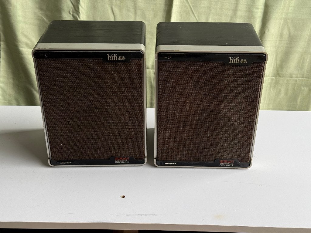 Philips 6541 MFB Motional Feedback vintage luidsprekers, Ophalen, Gebruikt, Minder dan 60 watt, Philips
