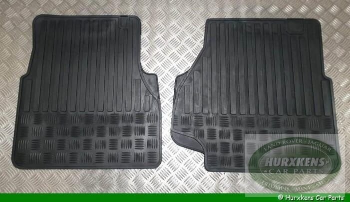 Rubber mattenset voorzijde zwart Land Rover Defender, -, -, Nieuw, Ophalen of Verzenden