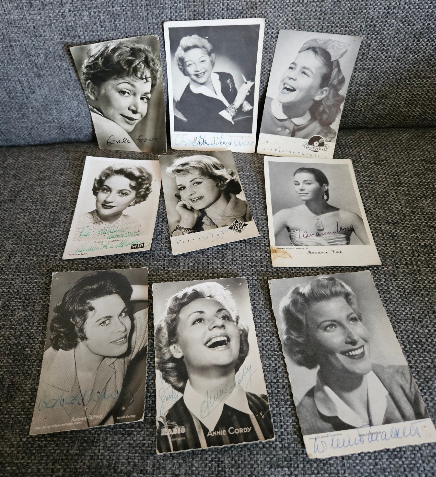 Gesigneerde foto's van Duitse en Oostenrijkse sterren, Verzenden, Gebruikt, Film, Foto of Kaart