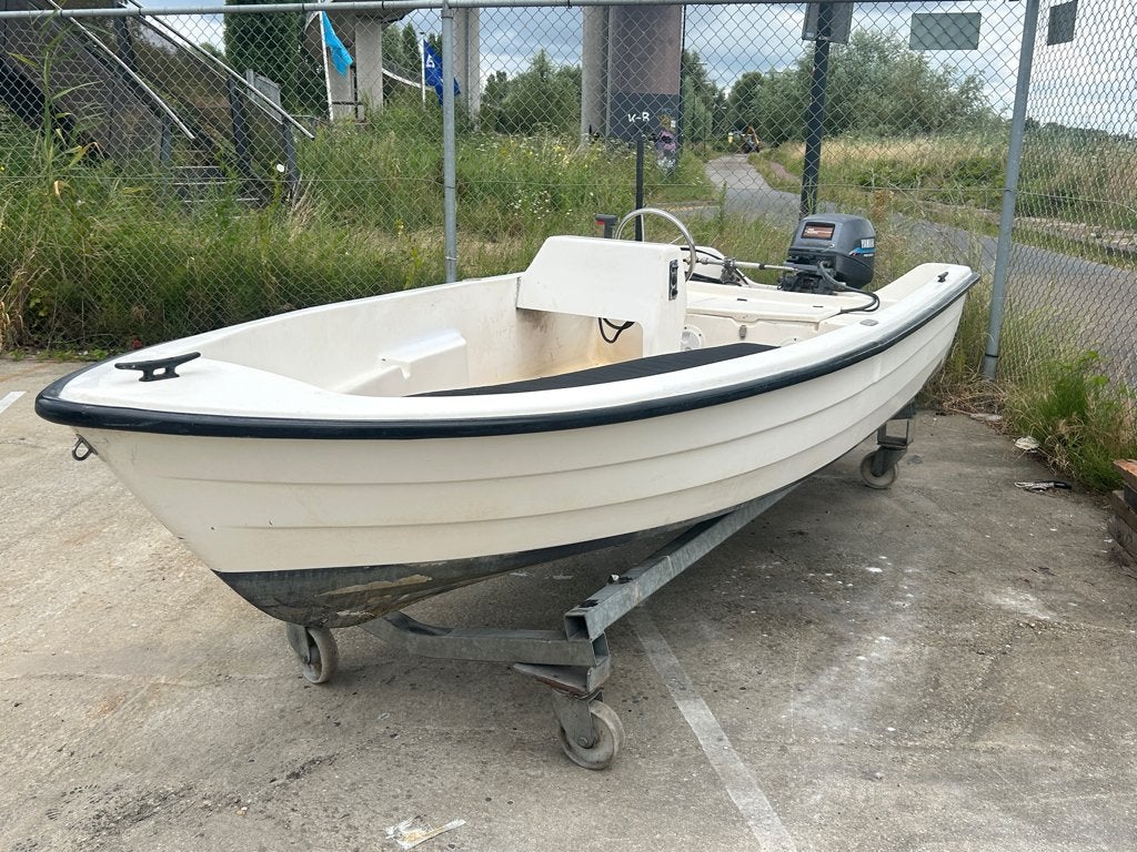 Boot 4m met Yamaha 9.9 Fourstroke elektrische start, Ophalen, Overige merken, Gebruikt, 4 m