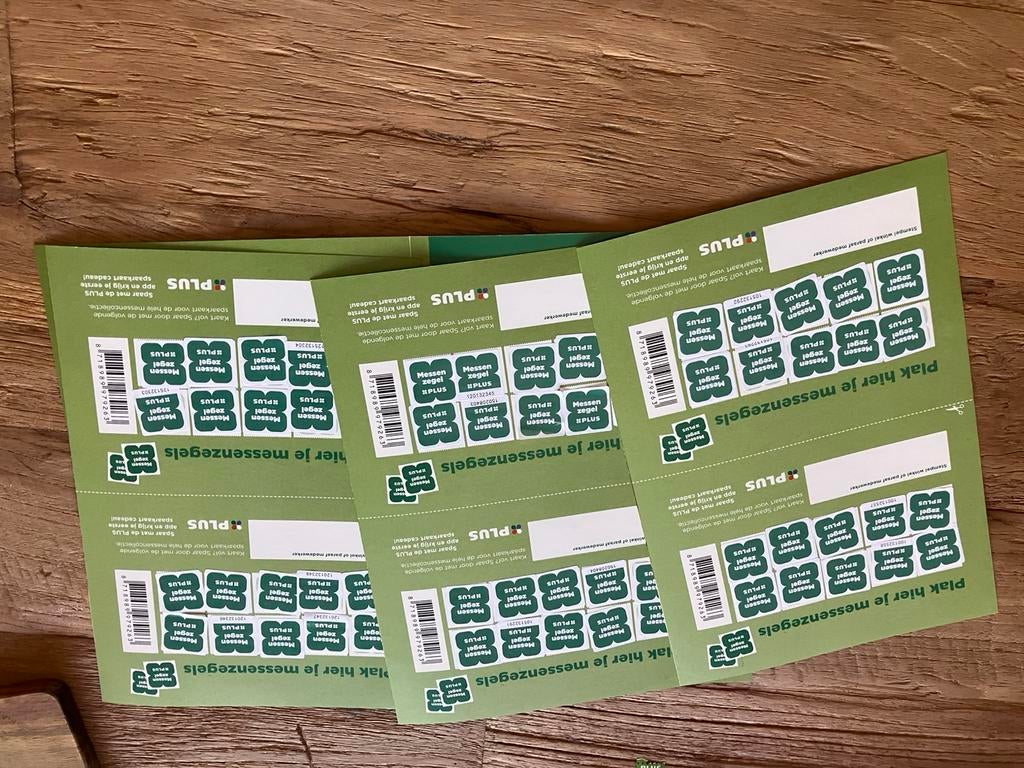 Te koop  plus zegels, Ophalen, Winkel, Super of Benzinepomp, Volle spaarkaart